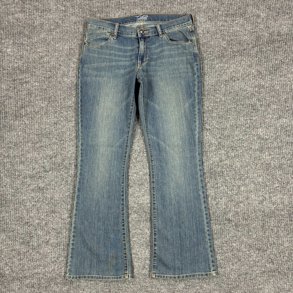 Old Navy The Flirt Bootcut Jeans Womens 8 Short Medium Wash Stretch Low Rise